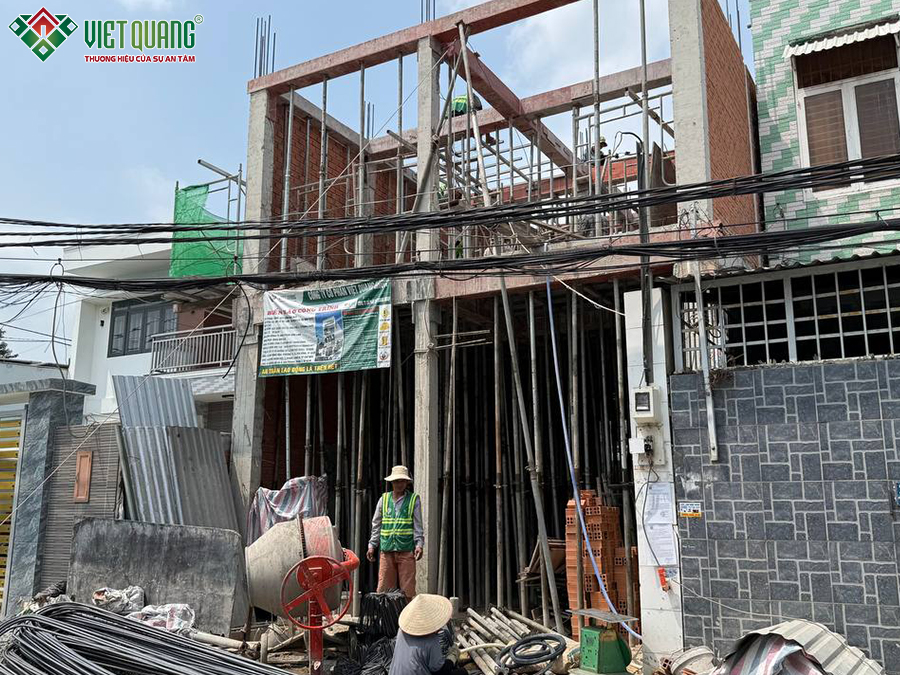 Xây dựng trọn gói nhà 1 trệt 2 lầu 6x16m Anh Lâm quận 12