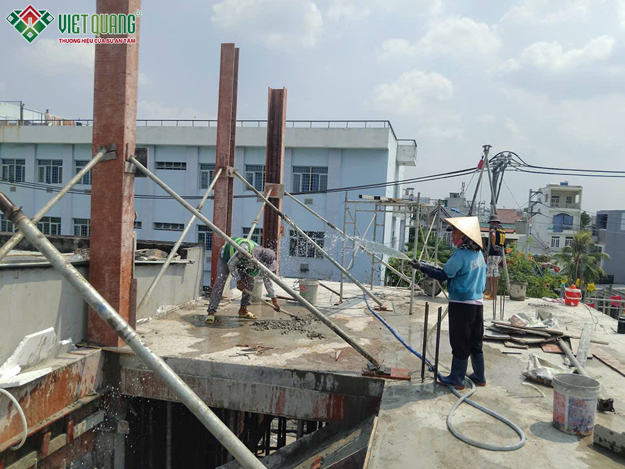 Xây dựng trọn gói nhà 1 trệt 2 lầu 6x16m Anh Lâm quận 12