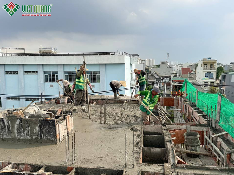 Xây dựng trọn gói nhà 1 trệt 2 lầu 6x16m Anh Lâm quận 12
