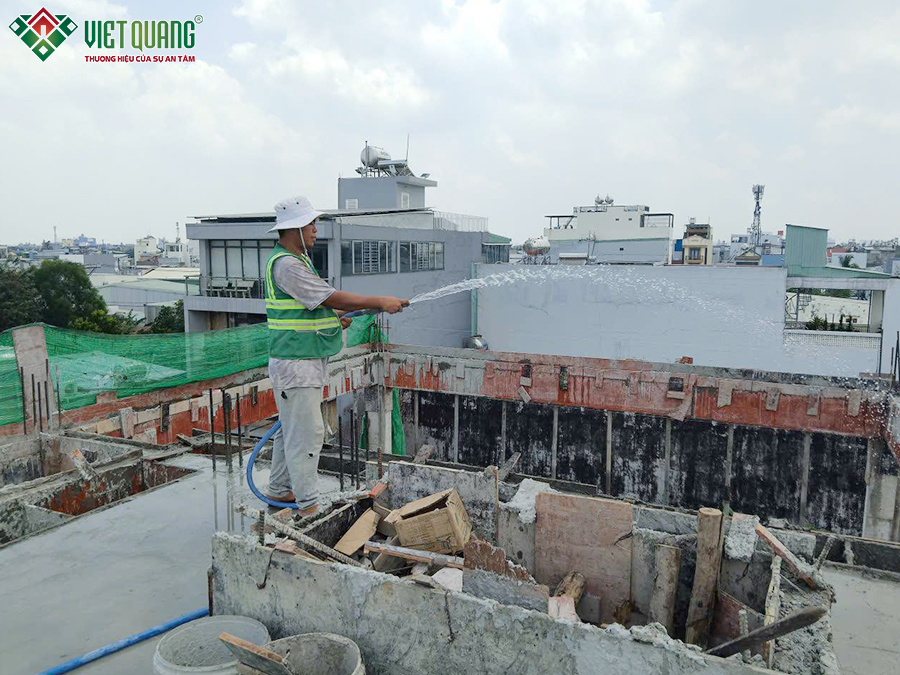Xây dựng trọn gói nhà 1 trệt 2 lầu 6x16m Anh Lâm quận 12
