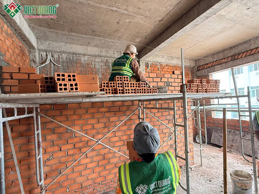 Xây dựng trọn gói nhà 1 trệt 2 lầu 6x16m Anh Lâm quận 12
