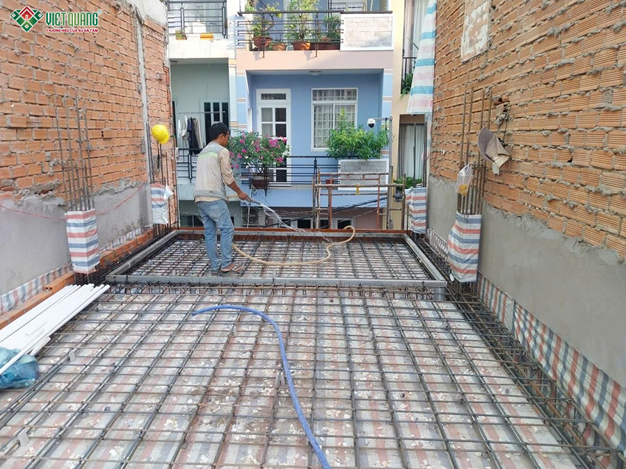 Xây dựng trọn gói nhà 5 tầng có lửng 4x12m