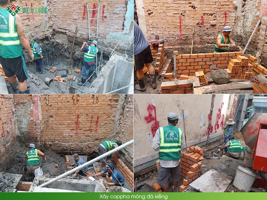 Xây dựng trọn gói nhà 5 tầng có lửng 4x12m