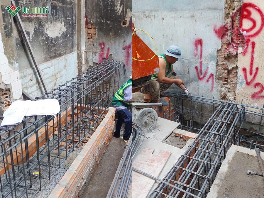 Xây dựng trọn gói nhà 5 tầng có lửng 4x12m