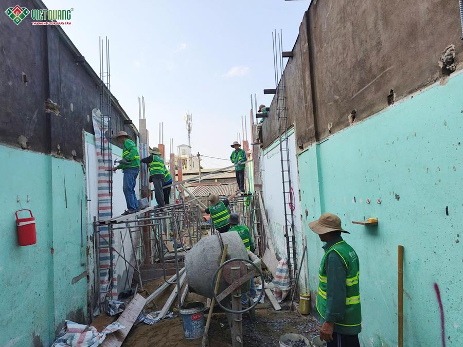 Xây nhà 1 trệt 1 lầu 4x17m trọn gói Anh Minh Thủ Đức