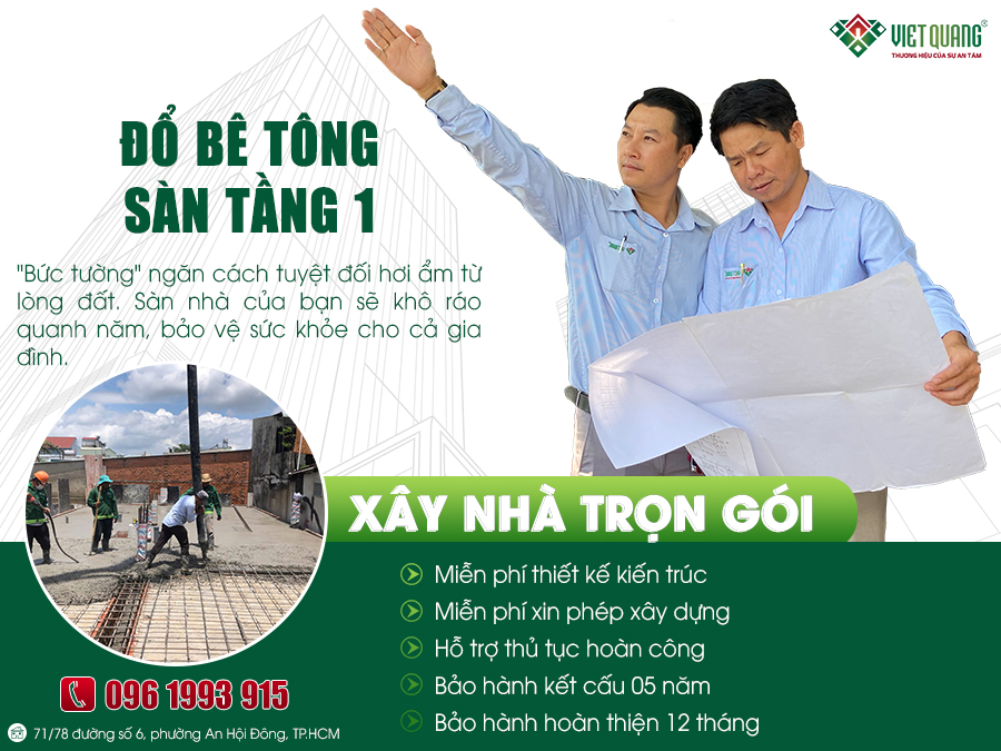Đổ bê tông sàn tầng 1: Khoản đầu tư “đáng đồng tiền bát gạo” hay sự lãng phí?