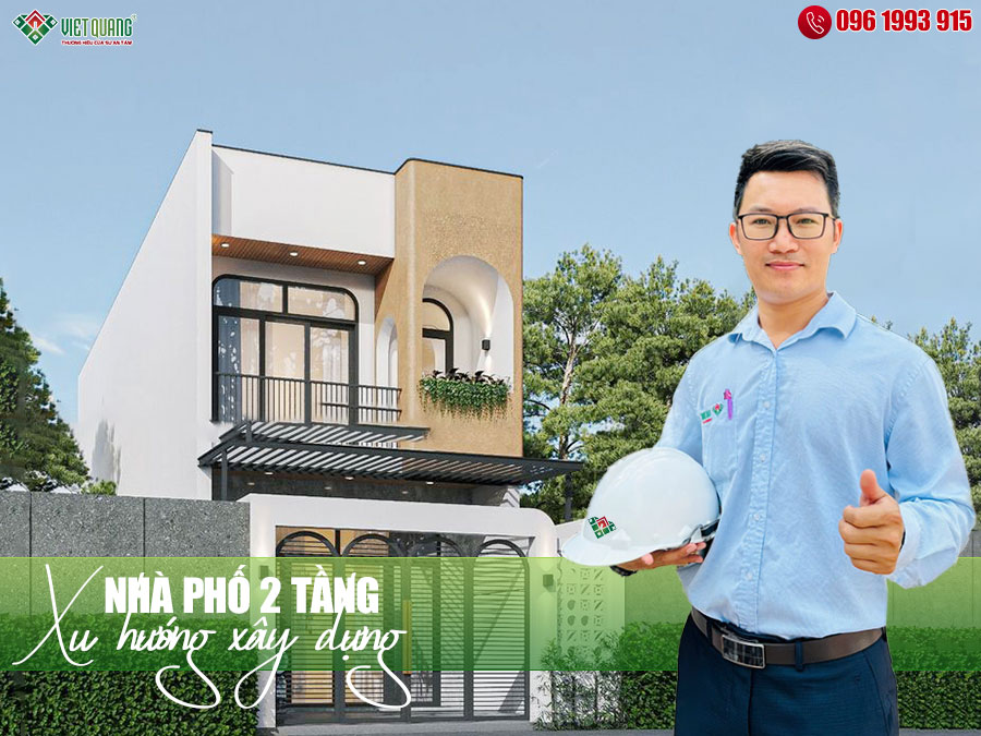 Tổng hợp 50+ mẫu nhà phố 2 tầng đẹp năm 2026 chi phí chỉ từ 800 triệu 