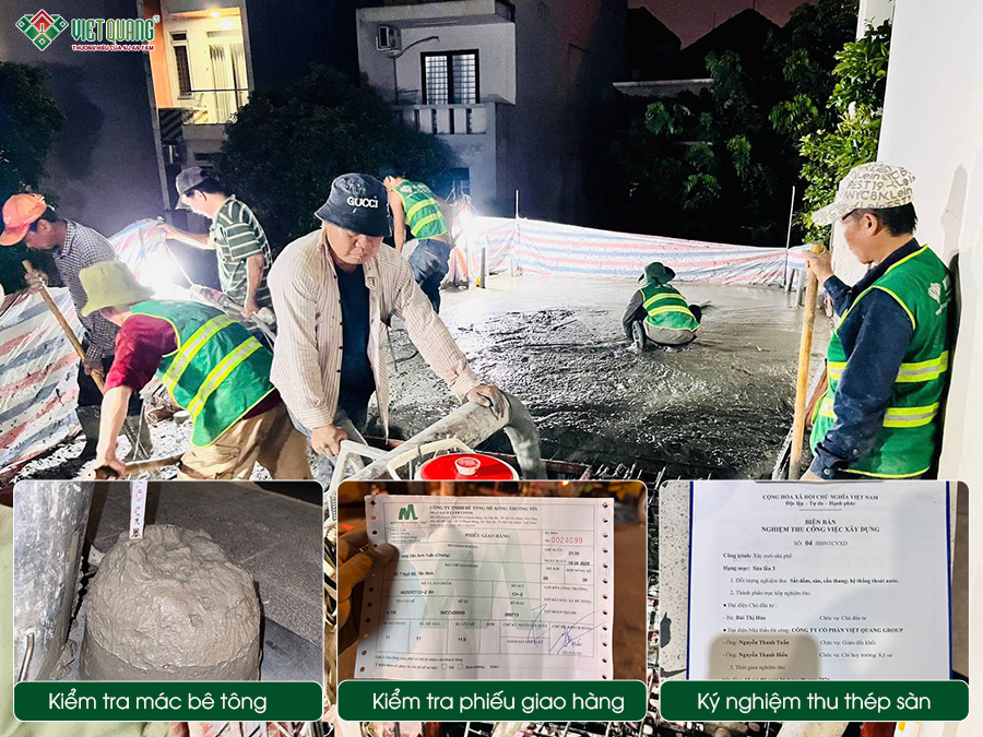 Thi công xây dựng nhà 1 trệt 3 lầu tum sân thượng 5x15m