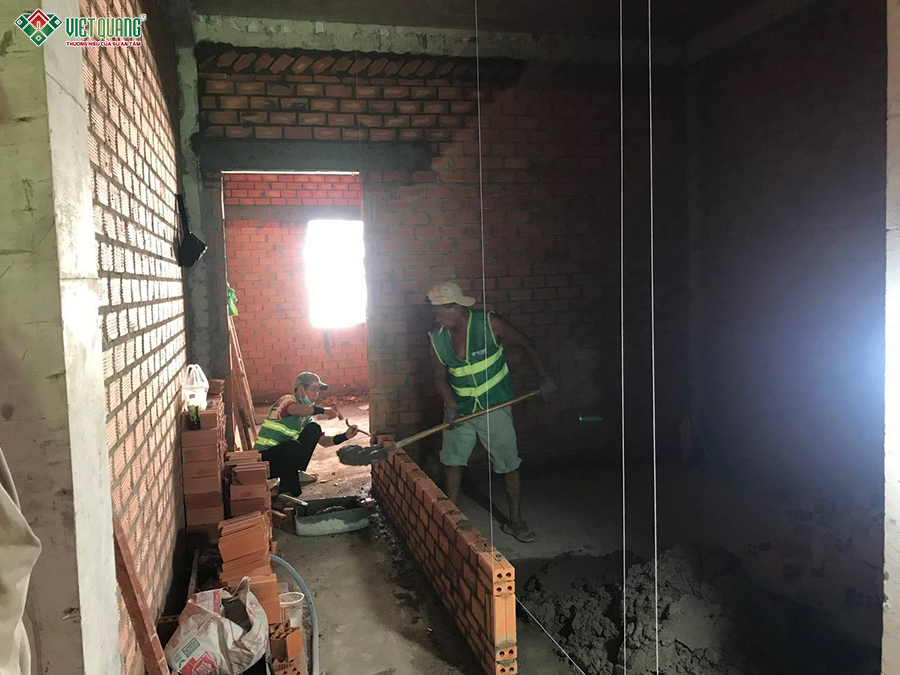 Thi công xây dựng nhà 1 trệt 3 lầu tum sân thượng 5x15m