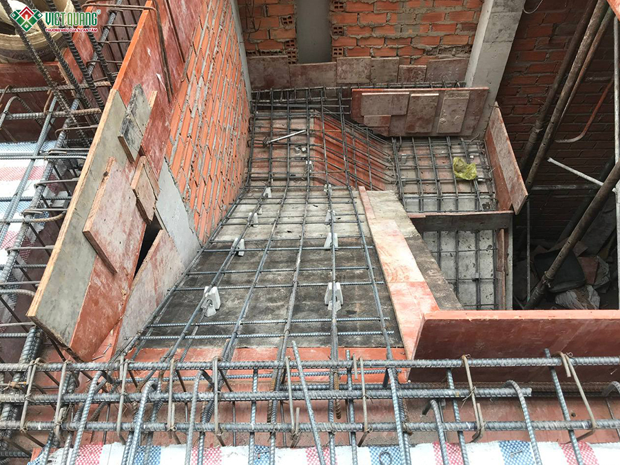 Thi công xây dựng nhà 1 trệt 3 lầu tum sân thượng 5x15m