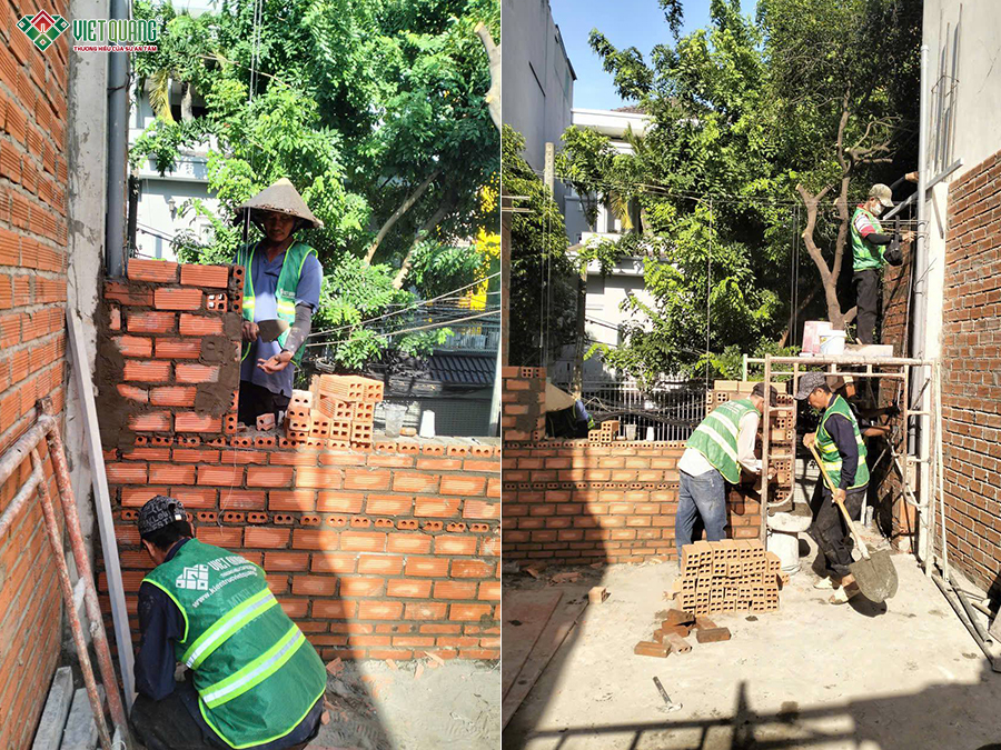 Thi công xây dựng nhà 1 trệt 3 lầu tum sân thượng 5x15m