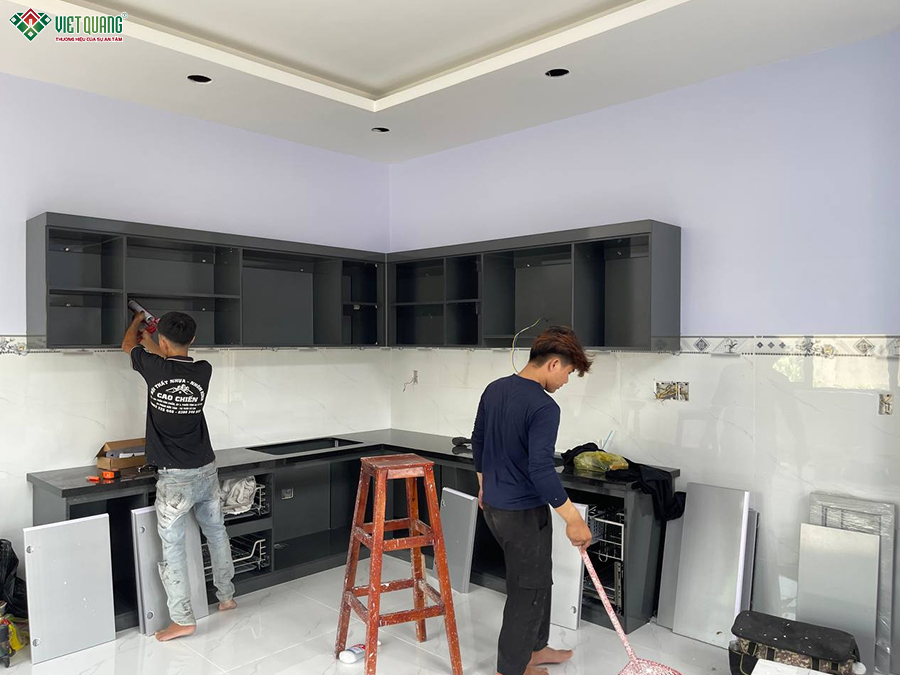 Thi công xây dựng nhà 1 trệt 1 lửng 7x28m