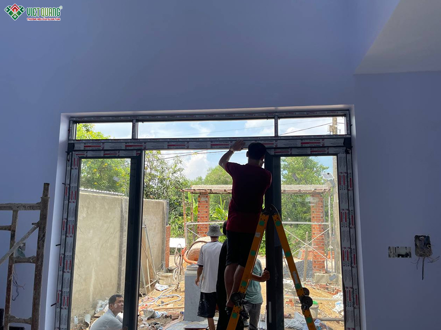 Thi công xây dựng nhà 1 trệt 1 lửng 7x28m