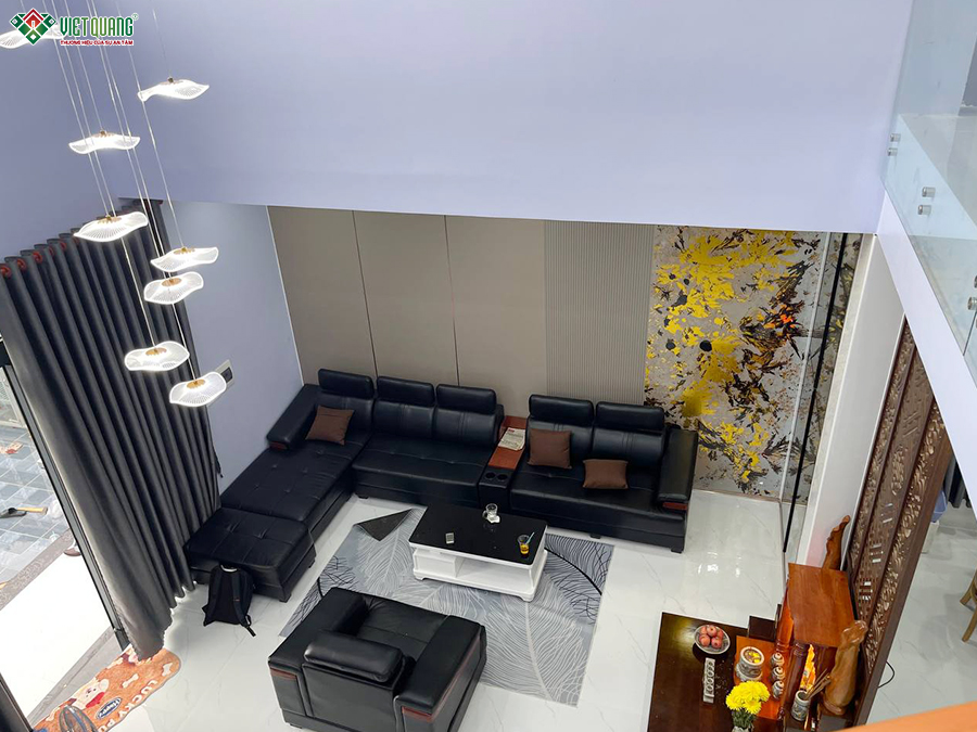 Thi công xây dựng nhà 1 trệt 1 lửng 7x28m