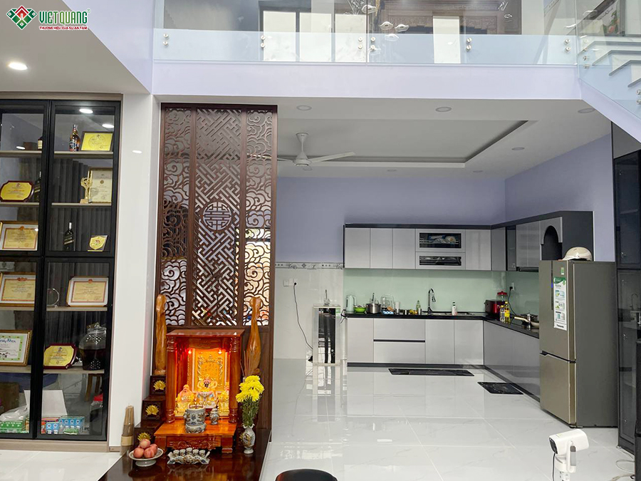 Thi công xây dựng nhà 1 trệt 1 lửng 7x28m