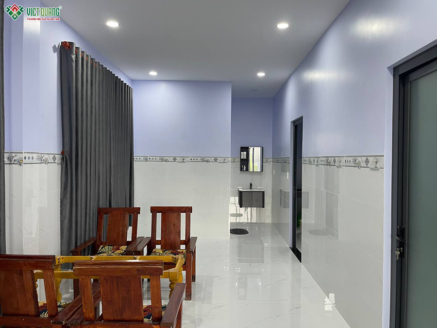 Thi công xây dựng nhà 1 trệt 1 lửng 7x28m