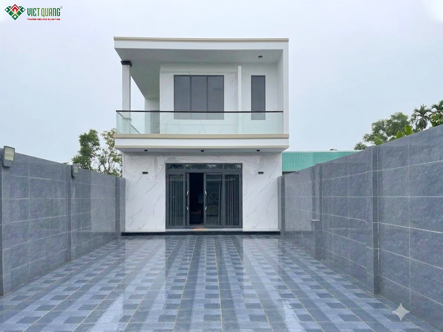 Thi công xây dựng nhà 1 trệt 1 lửng 7x28m