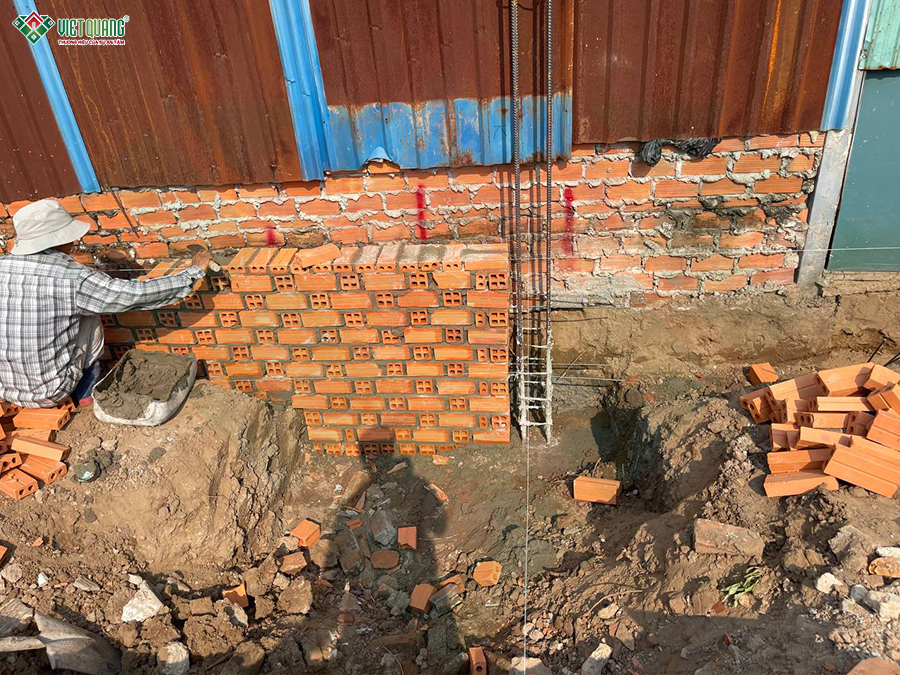 Thi công xây dựng nhà 1 trệt 1 lửng 7x28m