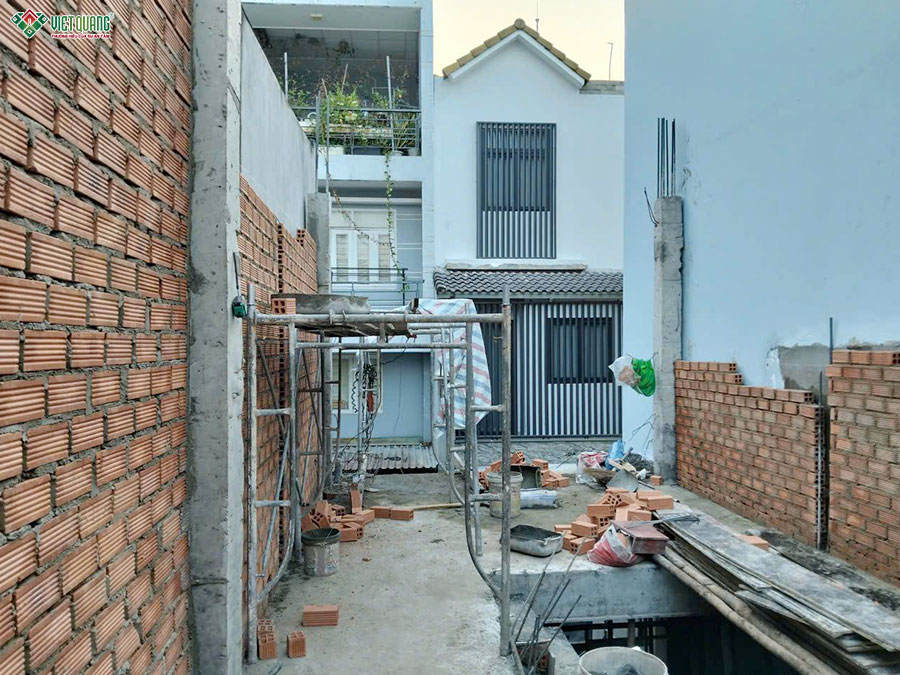 Thi công xây dựng nhà 3 tầng sân thượng 4x9m