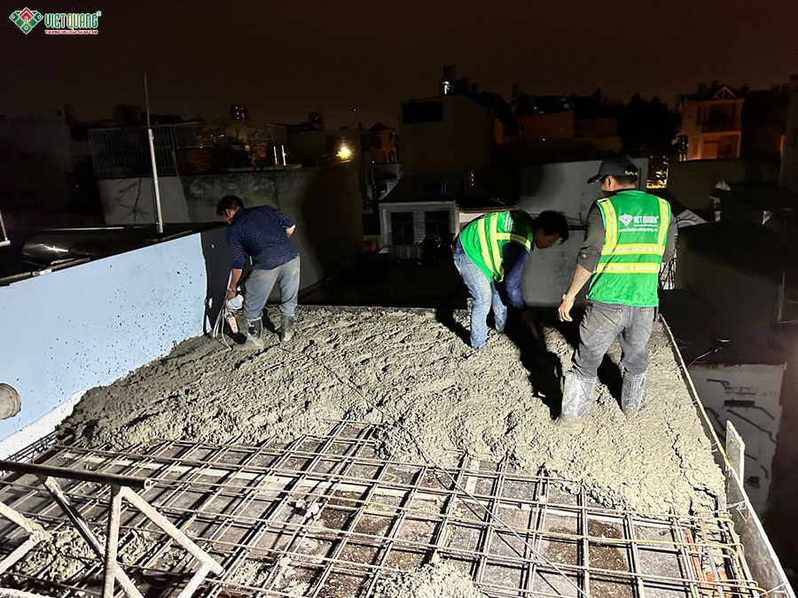 Thi công xây dựng nhà 3 tầng sân thượng 4x9m