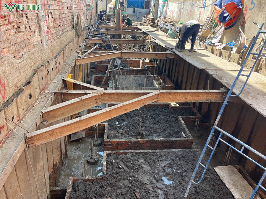 Xây dựng căn hộ dịch vụ 7 tầng 5x22m có hầm