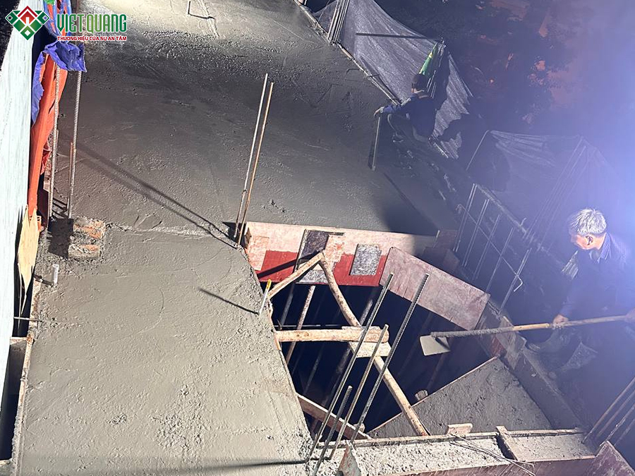 Xây dựng căn hộ dịch vụ 7 tầng 5x22m có hầm