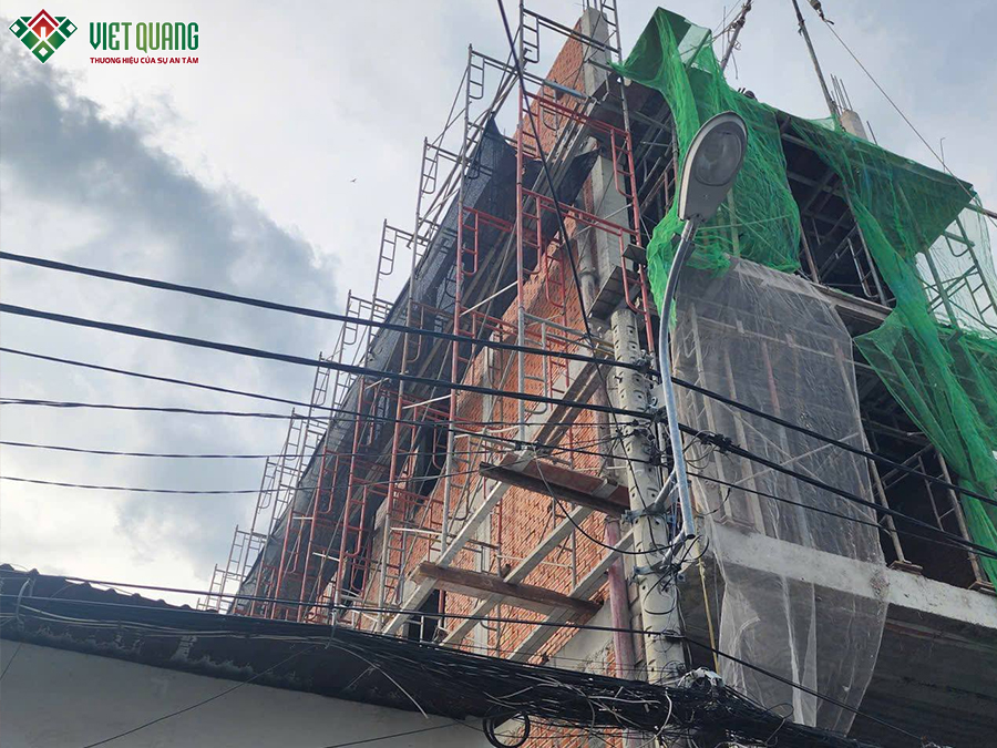 Xây dựng căn hộ dịch vụ 7 tầng 5x22m có hầm