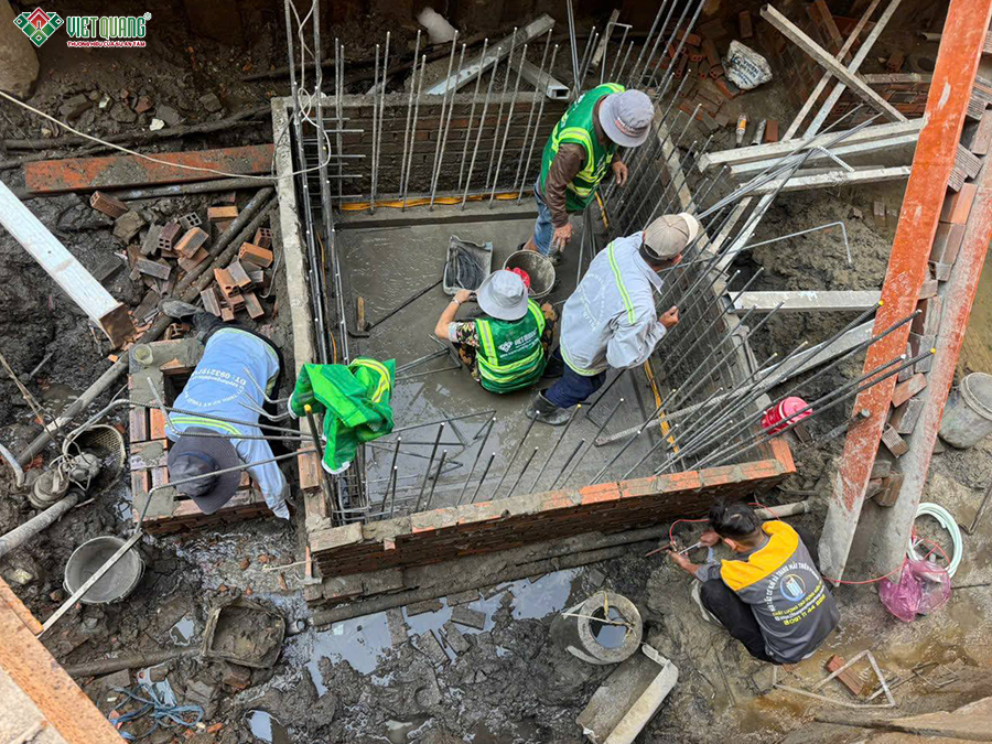 Xây dựng căn hộ dịch vụ 7 tầng 5x22m có hầm