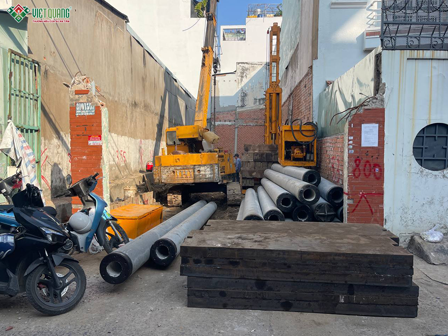 Xây dựng căn hộ dịch vụ 7 tầng 5x22m có hầm