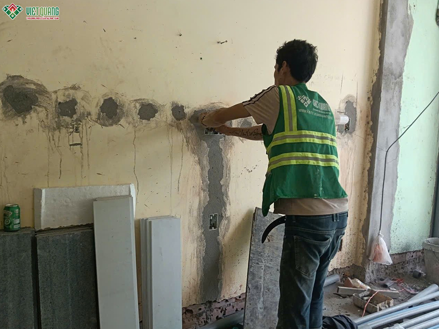 Thi công nâng tầng từ 2 tầng lên 3 tầng tum sân thượng