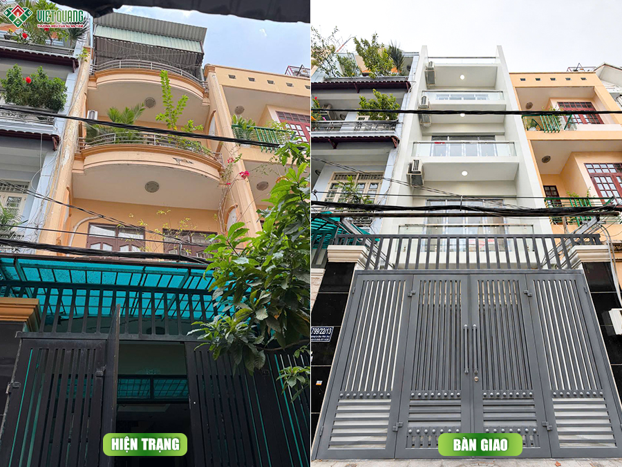 Hành trình nâng cấp nhà 3 tầng lên 4 tầng sân thượng 4x17m  hiện đại cho gia đình chị Trang tại phường Hạnh Thông