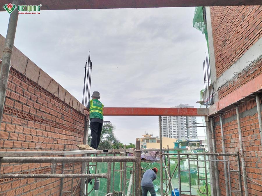 Gia công coppha dầm sàn lầu 3