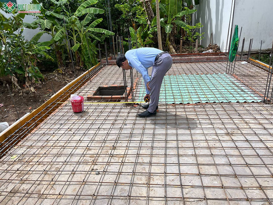 kiểm tra nghiệm thu thép sàn trước khi đổ bê tông