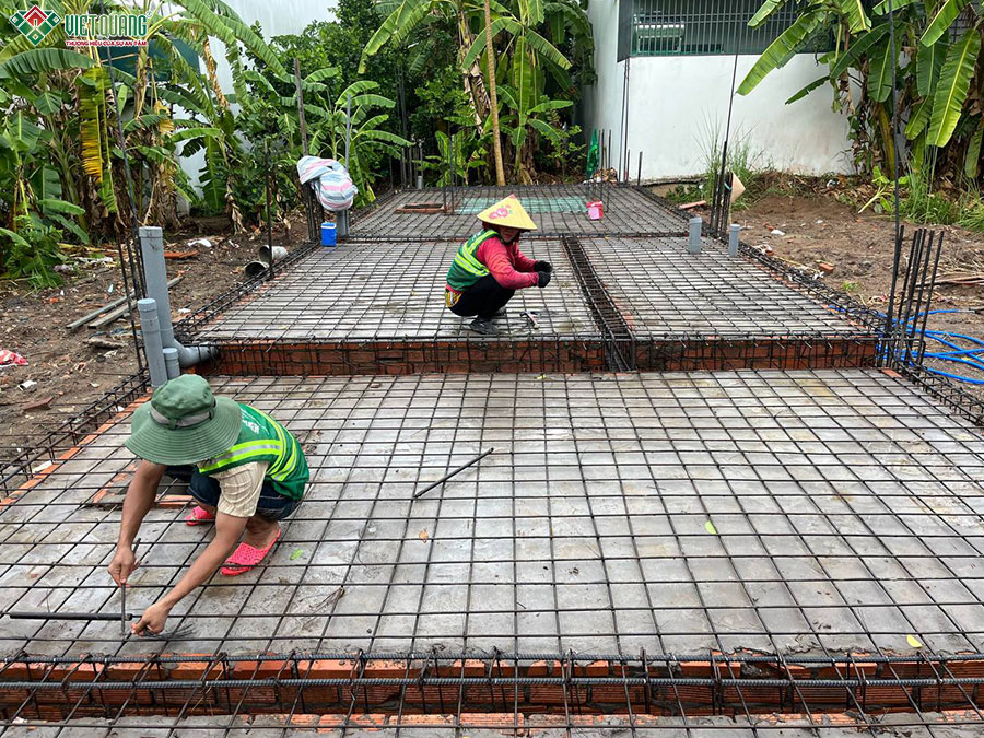 gia công cốt thép sàn trệt