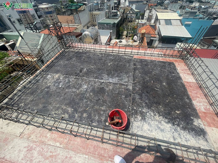 Thi công gia công sắt mái tum