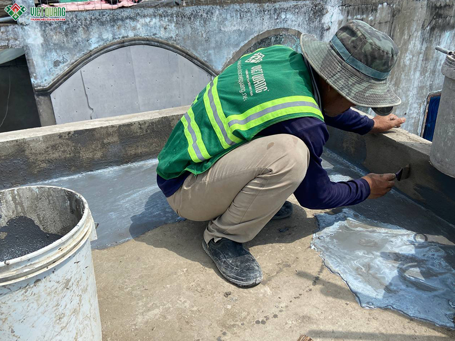 Thi công xây thô khung nhà 2 tầng 4.6x9.5m chị Huệ phường Bình Trị Đông