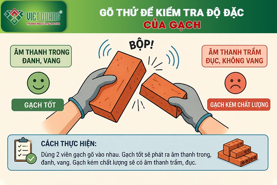 Gõ thử để kiểm tra độ đặc