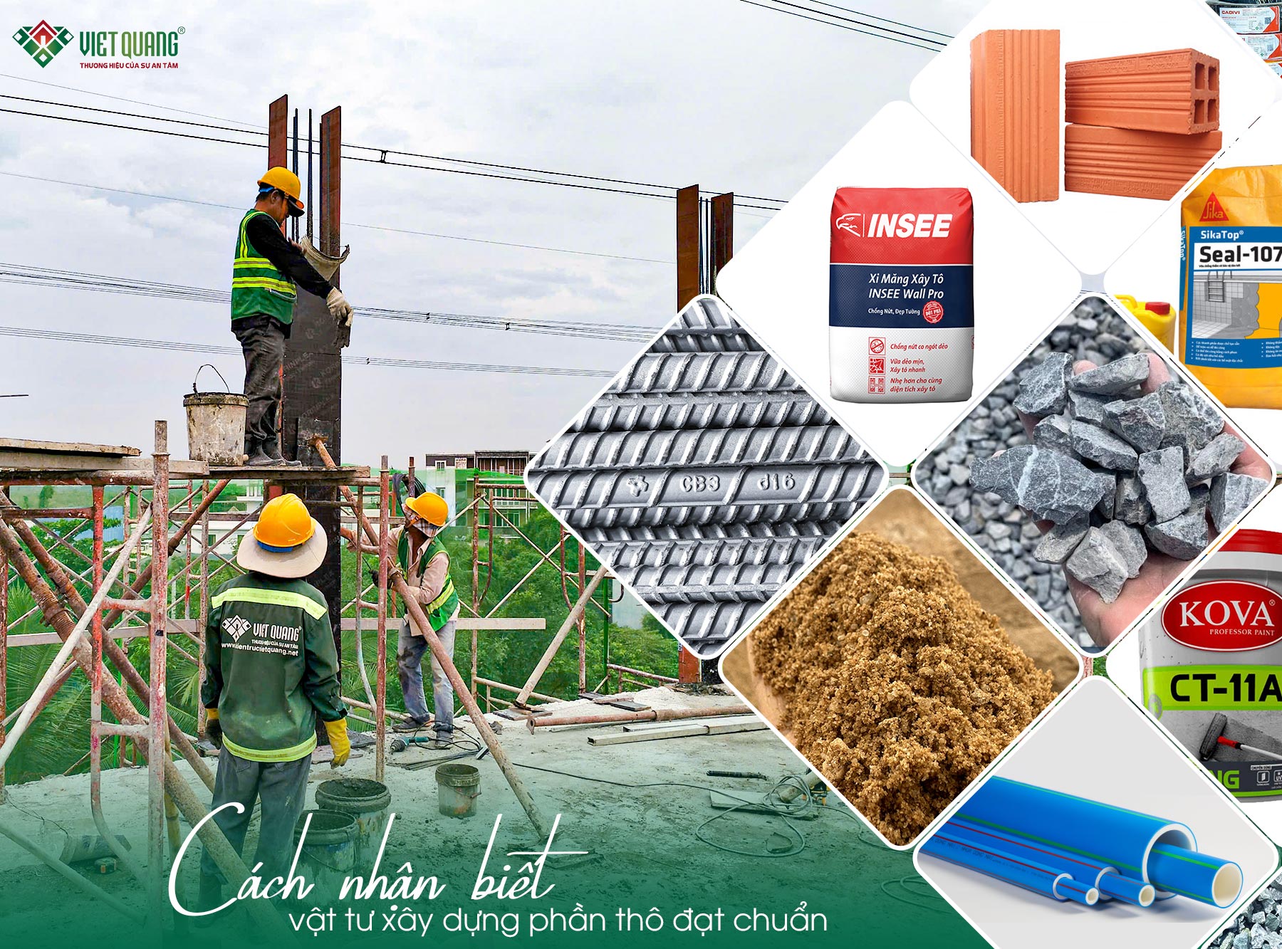 Cách nhận biết vật tư xây dựng phần thô đạt chuẩn trước khi xây nhà năm 2026