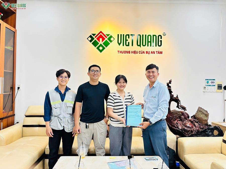 Ký hợp đồng sửa nhà trọn gói cùng gia đình chị Nhượng phường Thông Tây Hội