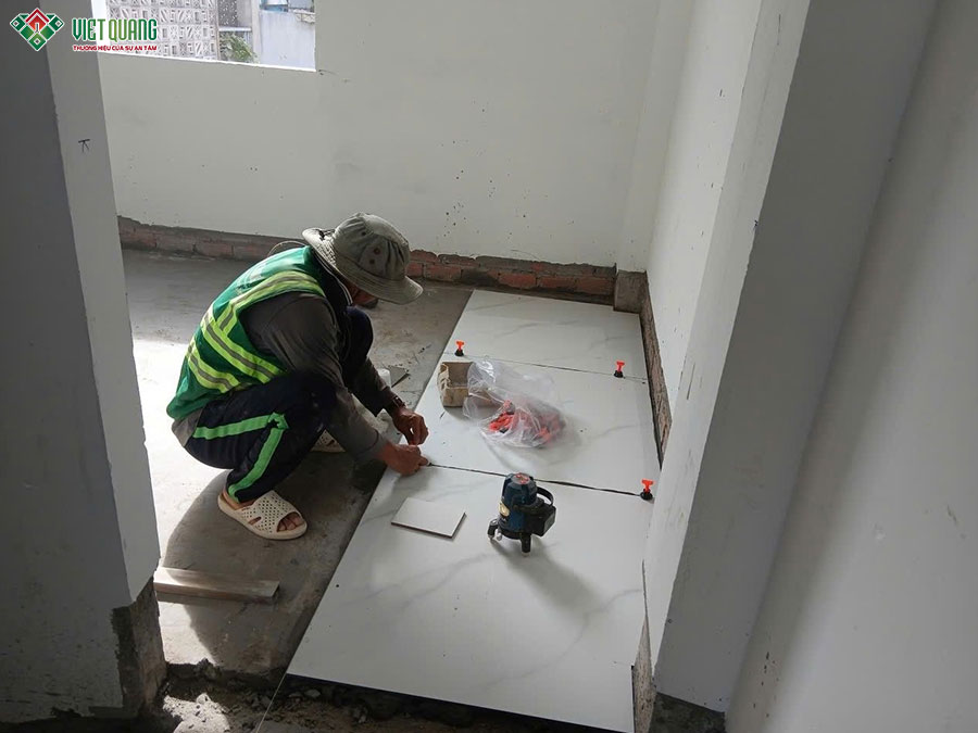 Thi công xây dựng nhà 1 trệt 2 lầu tum sân thượn 4x9m