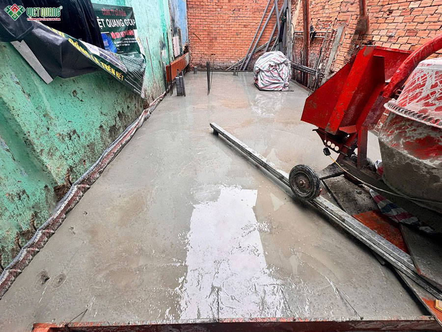 Thi công xây dựng nhà phố 3 tầng tum sân thượng 4x8m phường Nhiêu Lộc