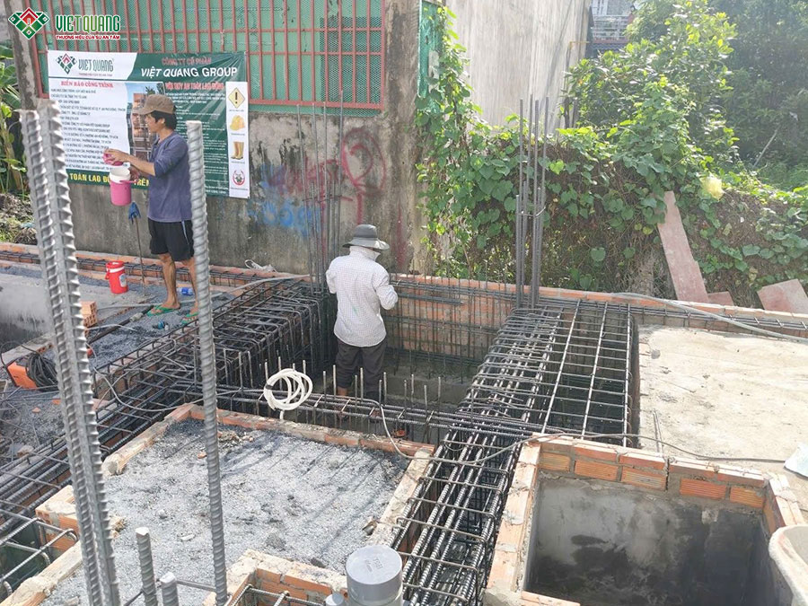 Thi công xây dựng tòa nhà căn hộ dịch vụ 5 tầng 9x13m