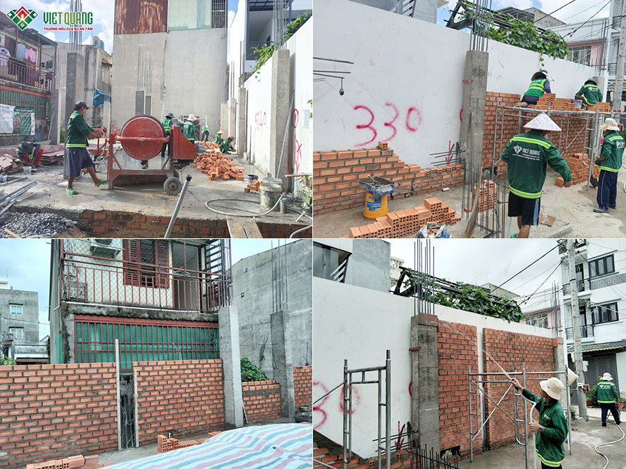 Thi công xây dựng tòa nhà căn hộ dịch vụ 5 tầng 9x13m