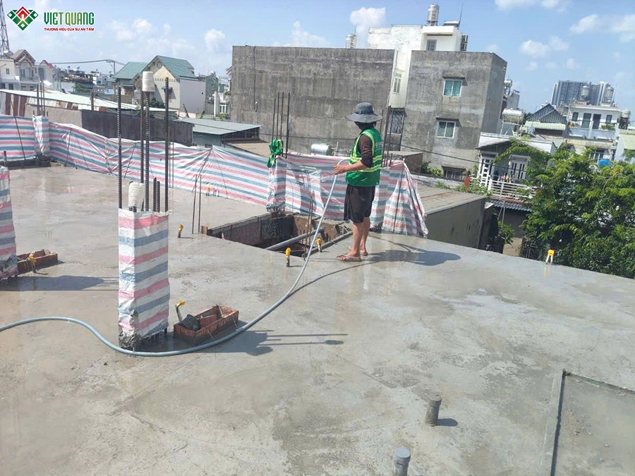 Thi công xây dựng tòa nhà căn hộ dịch vụ 5 tầng 9x13m