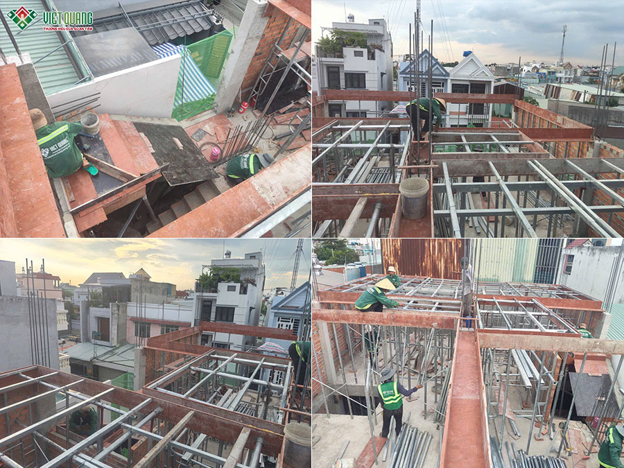 Thi công xây dựng tòa nhà căn hộ dịch vụ 5 tầng 9x13m