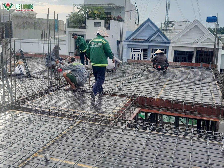 Thi công xây dựng tòa nhà căn hộ dịch vụ 5 tầng 9x13m