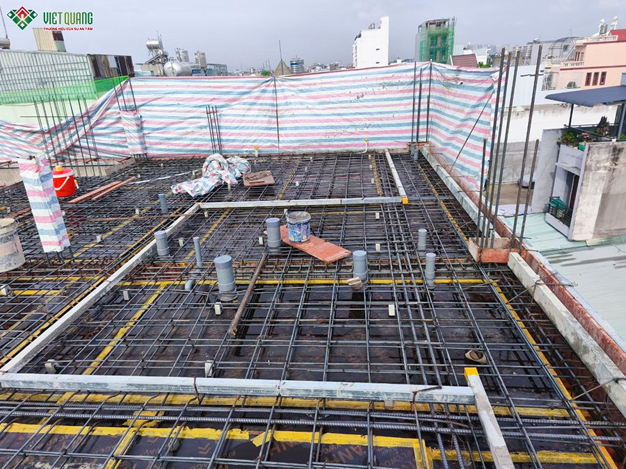 Thi công xây dựng tòa nhà căn hộ dịch vụ 5 tầng 9x13m