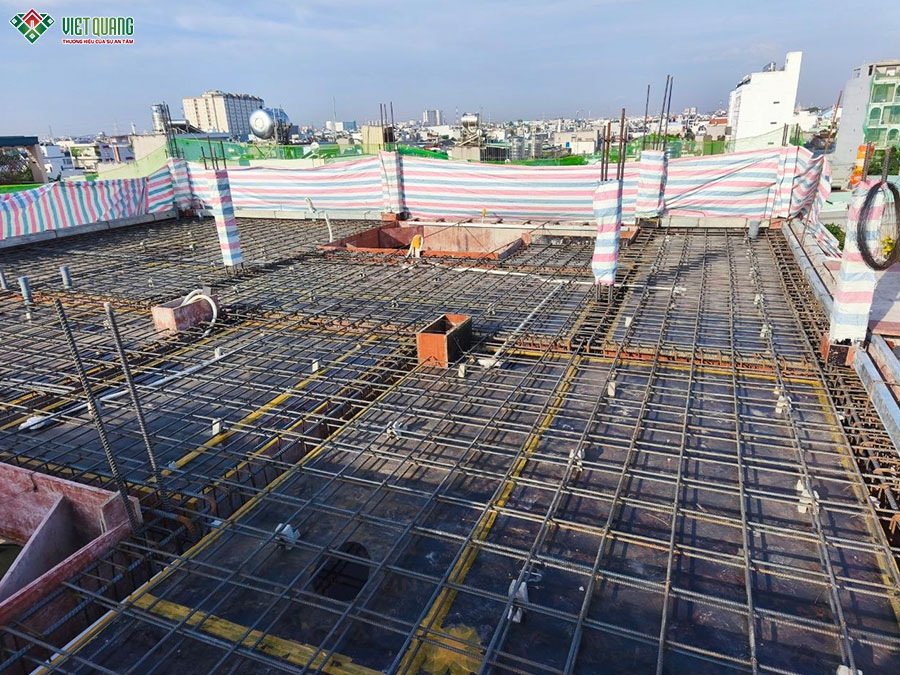 Thi công xây dựng tòa nhà căn hộ dịch vụ 5 tầng 9x13m