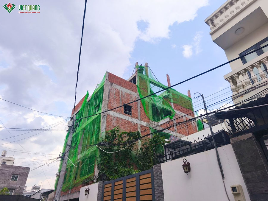 Thi công xây dựng tòa nhà căn hộ dịch vụ 5 tầng 9x13m