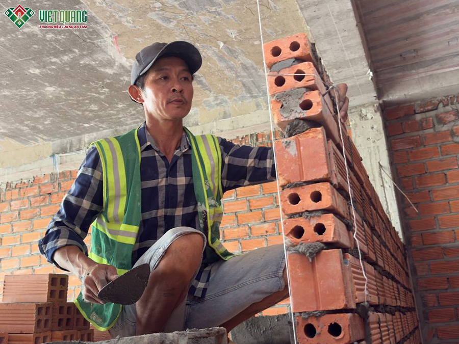 Thi công xây dựng nhà 2 tầng 4x12m